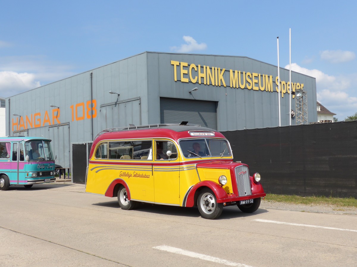 (150'462) - Aus Holland: Spierings, Rijkevoort - AM-99-32 - Opel/Andreasen (ex S�rensen, DK-Gilleleje) am 26. April 2014 in Speyer, Technik-Museum