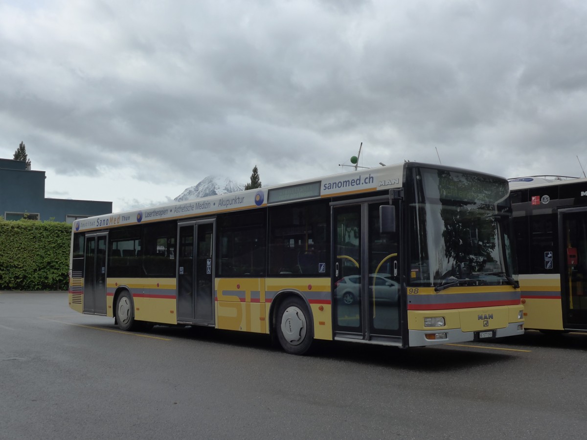 (150'649) - STI Thun - Nr. 98/BE 577'098 - MAN am 12. Mai 2014 bei der Schiffl�ndte Thun