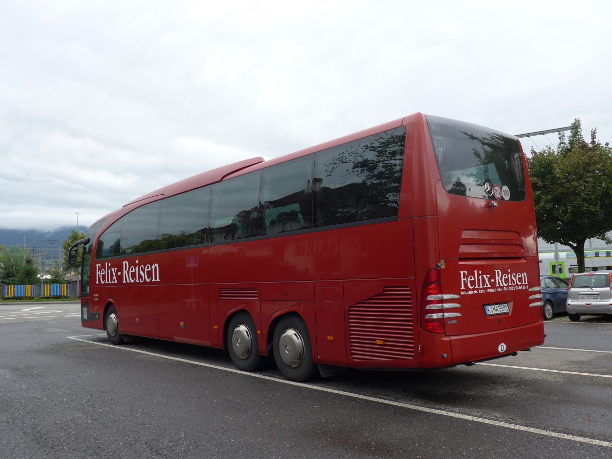 (153'732) - Aus Deutschland: Felix-Reisen, K�ln - Nr. 3/K-MA 5591 - Mercedes am 11. August 2014 in Thun, Seestrasse