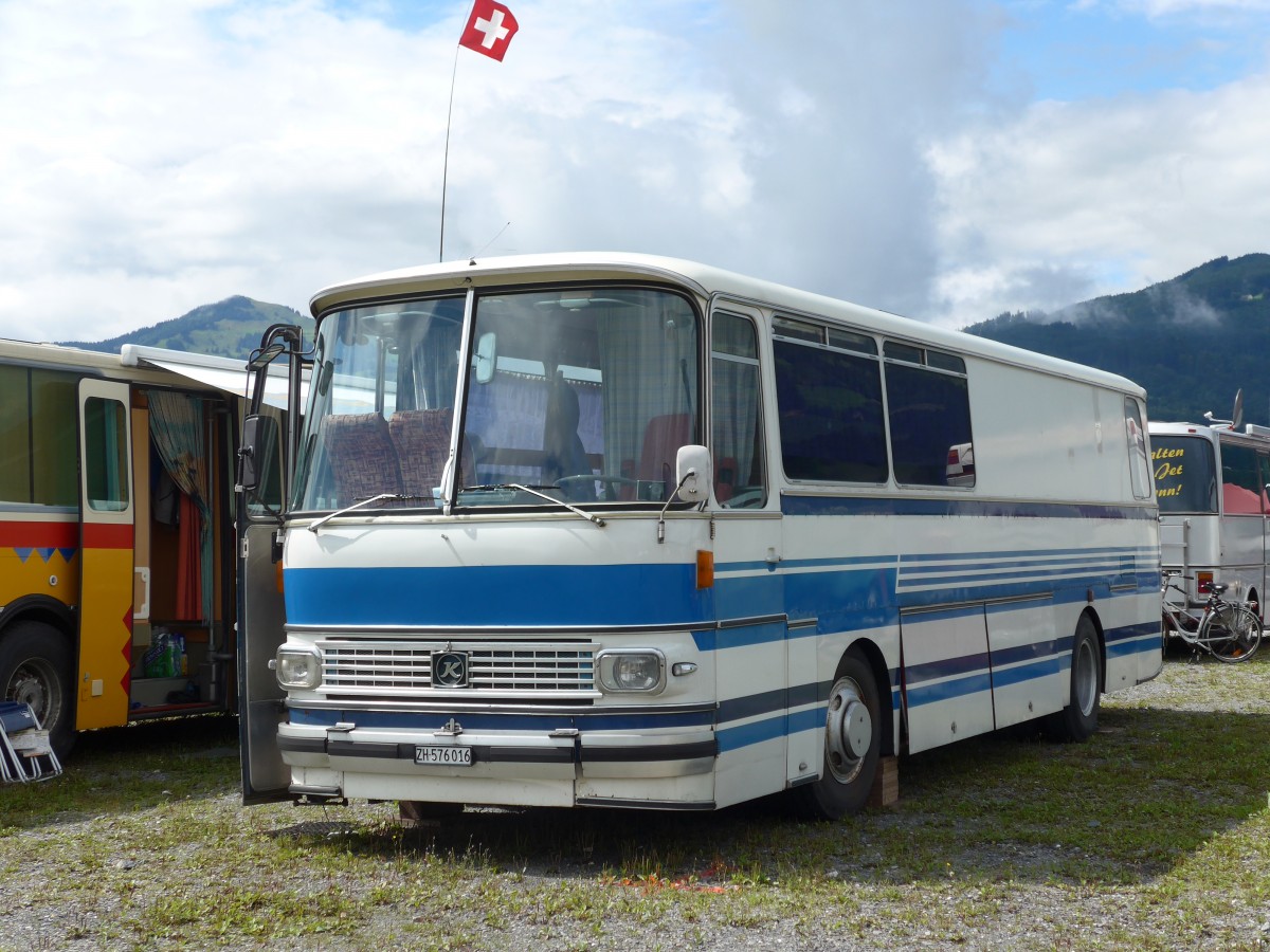 (153'764) - Meier, Dietikon - ZH 576'016 - Setra (ex Geiger, Adelboden Nr. 1; ex Schelbert, Unteriberg) am 16. August 2014 in Altst�tten, Allmendplatz