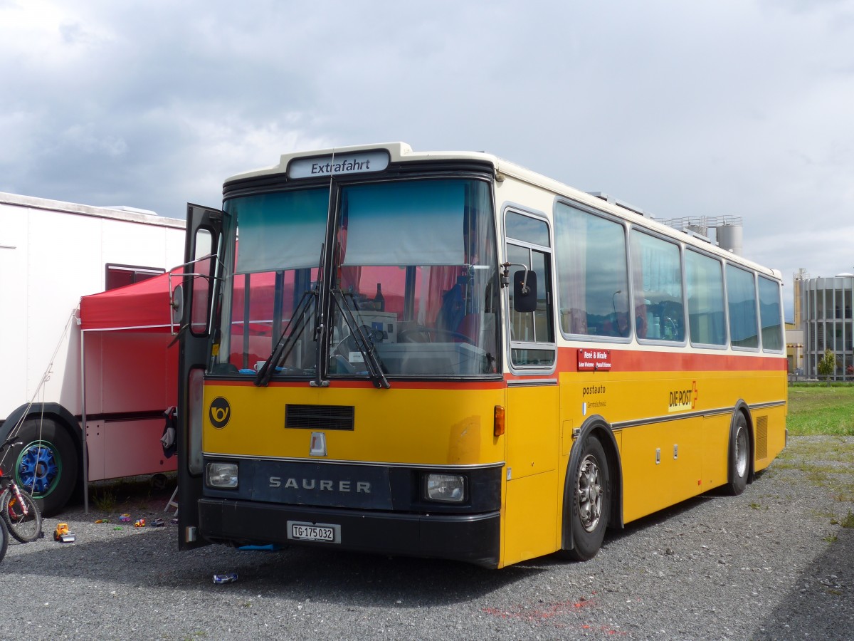 (153'768) - Sch�r, Ettenhausen - TG 175'032 - Saurer/R&J (ex Zimmermann, Kerns; ex Amstein, Willisau) am 16. August 2014 in Altst�tten, Allmendplatz
