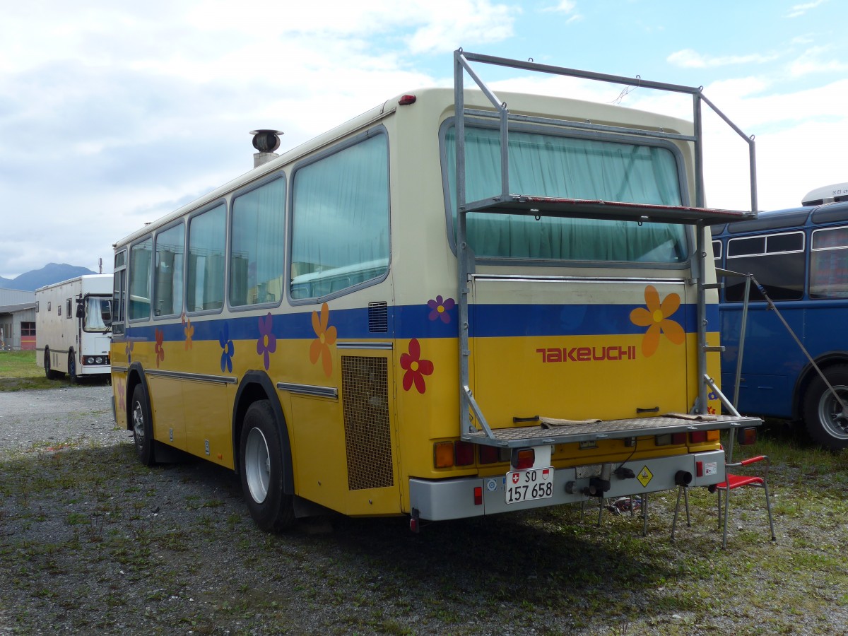 (153'810) - Reinhart, Selzach - SO 157'658 - Mercedes/T�scher (ex Gessinger, Bad Ragaz) am 16. August 2014 in Altst�tten, Allmendplatz