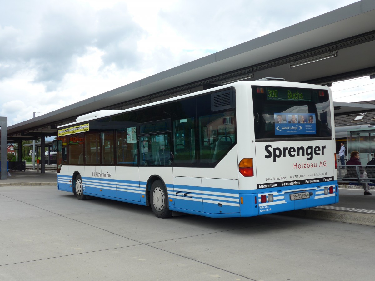 (153'902) - RTB Altst�tten - Nr. 39/SG 53'104 - Mercedes am 16. August 2014 beim Bahnhof Altst�tten