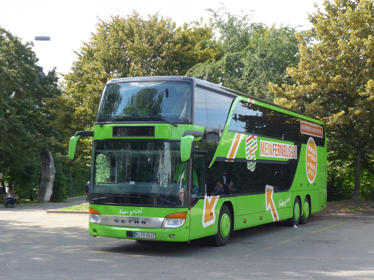(154'358) - Aus Deutschland: Albus, M�nchen - Nr. 8037/M-FB 8037 - Setra am 21. August 2014 in Z�rich, Sihlquai