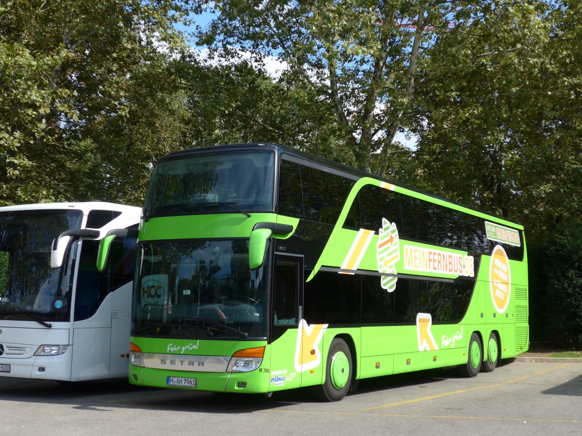 (154'360) - Aus Deutschland: Albus, M�nchen - Nr. M7916/M-AM 7961 - Setra am 21. August 2014 in Z�rich, Sihlquai
