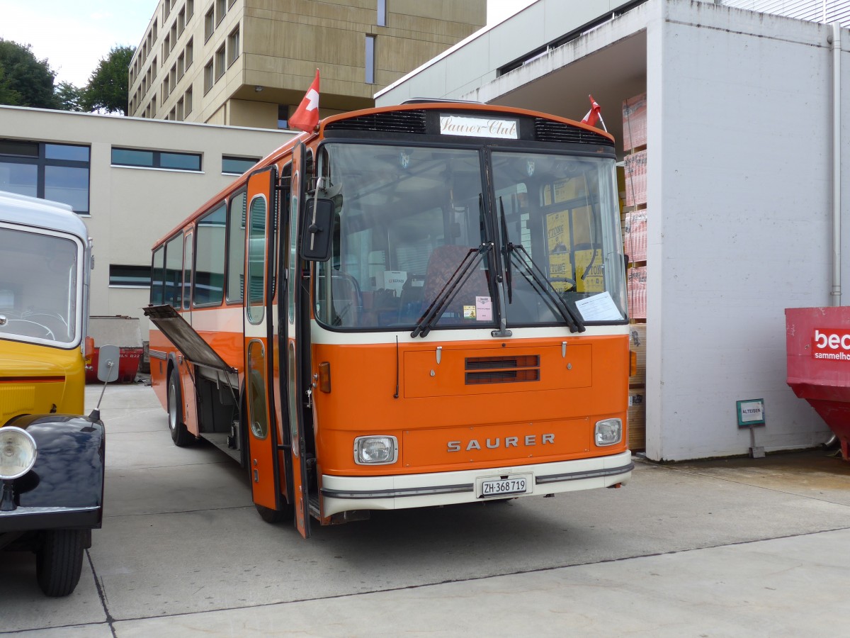 (154'498) - Mangold, Oberengstringen - ZH 368'719 - Saurer/Hess (ex RhV Altst�tten Nr. 45) am 30. August 2014 in Oberkirch, CAMPUS Sursee