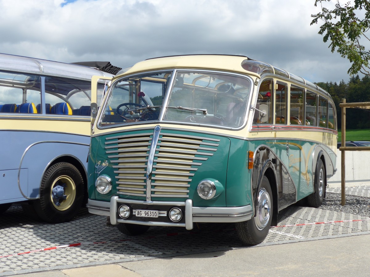 (154'575) - Bachmann, K�lliken - AG 96'310 - Saurer/R&J (ex BSF Hochdorf; ex Wenger, Interlaken) am 30. August 2014 in Oberkirch, CAMPUS Sursee