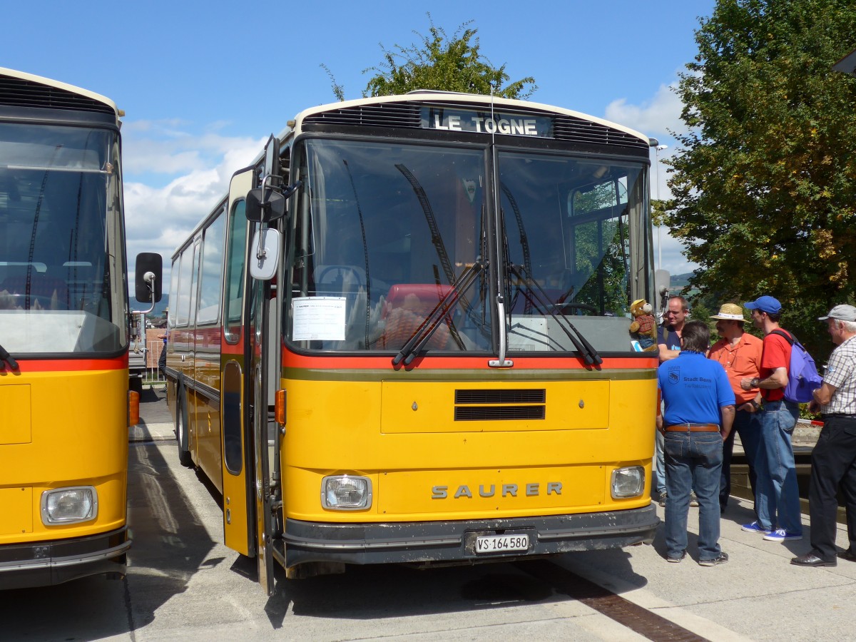(154'599) - Maillard, Evol�ne - VS 164'580 - Saurer/T�scher (ex Segessenmann, Burgistein; ex P 24'229) am 30. August 2014 in Oberkirch, CAMPUS Sursee