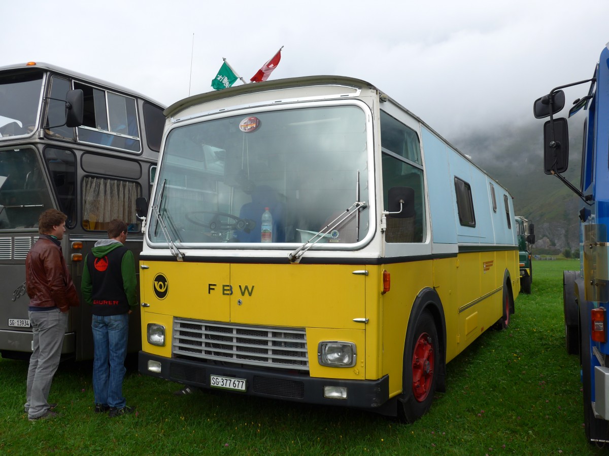 (154'955) - Wucher, Sch�nis - SG 377'677 - FBW/Hess (ex Sch�r, Ettenhausen; ex Fehlmann, Brittnau; ex Landolt, Langenthal; ex P 24'174) am 13. September 2014 in Chur, Waffenplatz