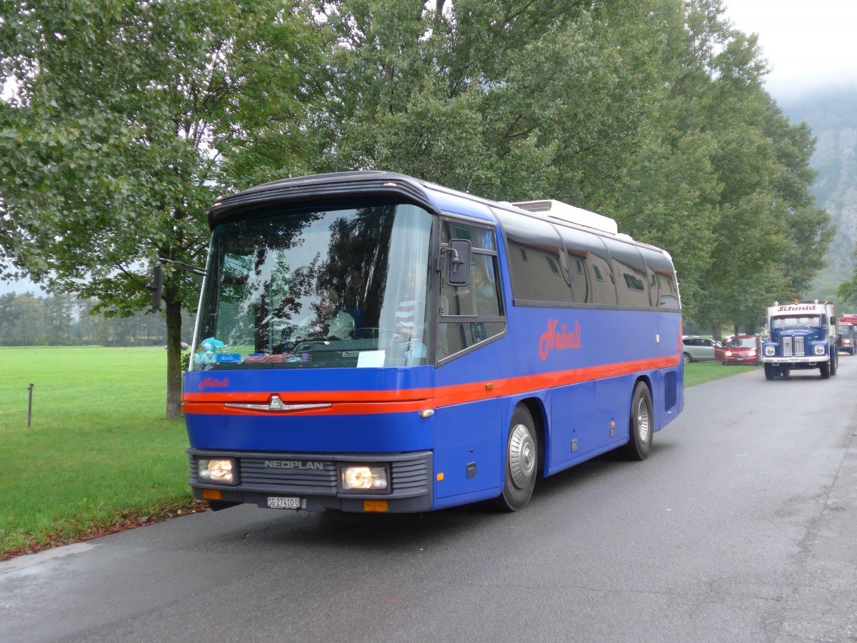 (155'012) - Amsler, Fr�msen - SG 27'410 U - Neoplan am 13. September 2014 in Chur, Waffenplatz