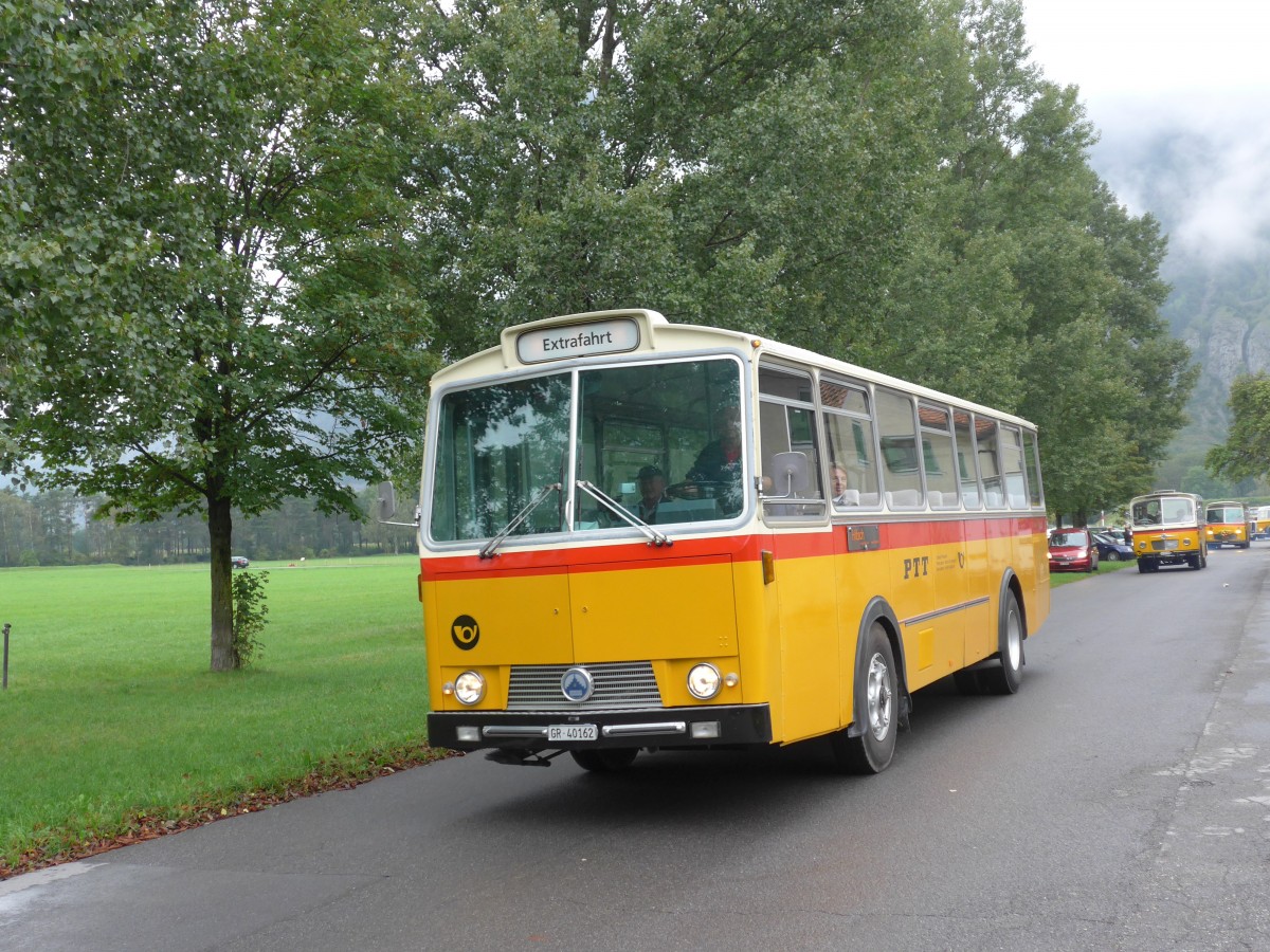 (155'072) - HPTrans, Thusis - GR 40'162 - Saurer/T�scher (ex Mauerhofer, Worb; ex Erni, Schupfart Nr. 3; ex P 24'636) am 13. September 2014 in Chur, Waffenplatz