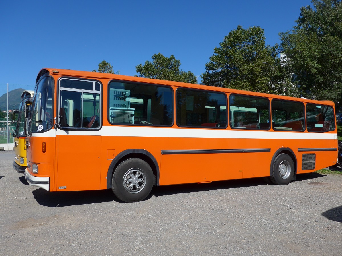 (155'199) - Mangold, Oberengstringen - ZH 368'719 - Saurer/Hess (ex RhV Altst�tten Nr. 45) am 13. September 2014 in Lugano, Saurertreffen