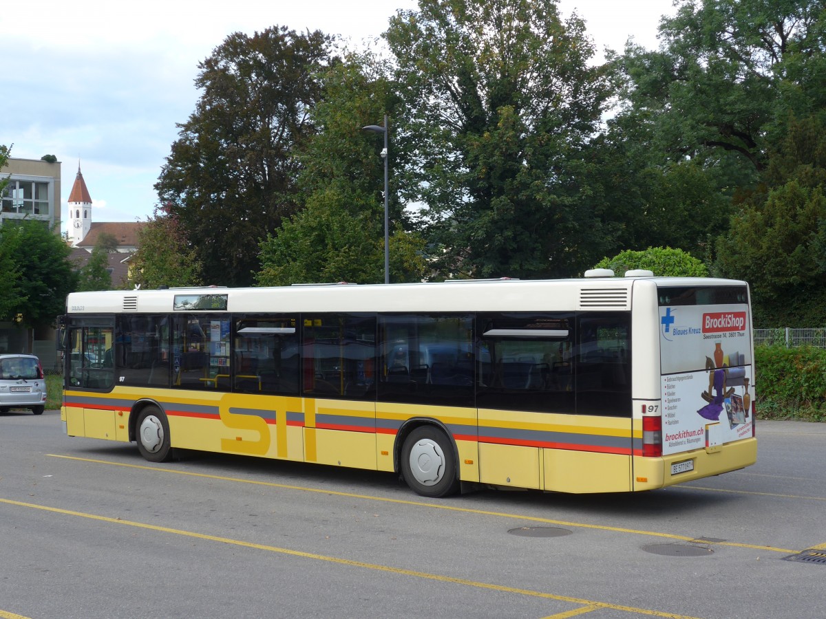 (155'305) - STI Thun - Nr. 97/BE 577'097 - MAN am 20. September 2014 bei der Schiffl�ndte Thun