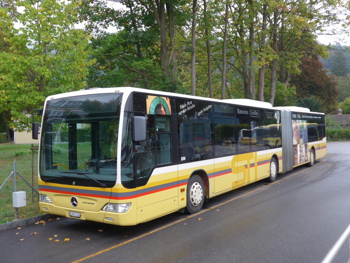 (155'581) - STI Thun - Nr. 134/BE 801'134 - Mercedes am 10. Oktober 2014 bei der Schiffl�ndte Thun
