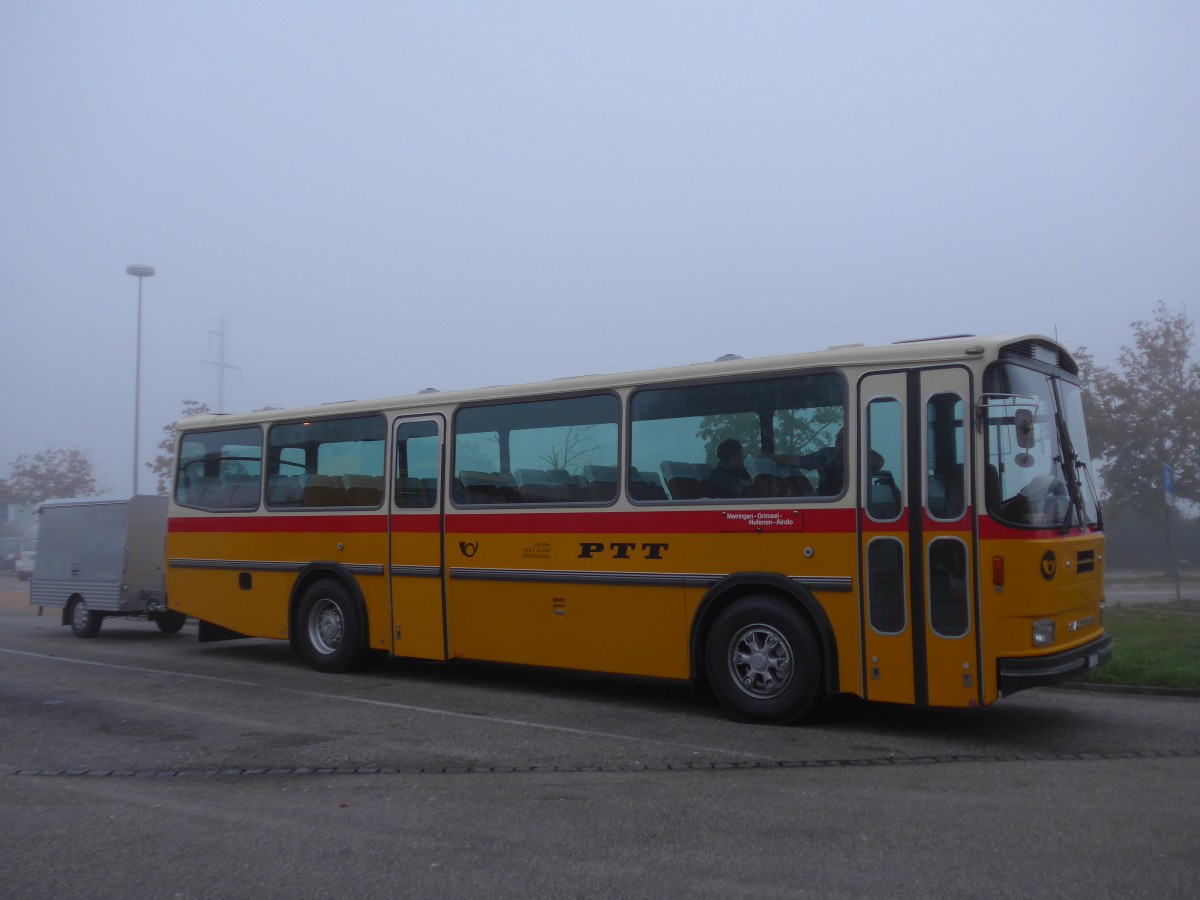 (155'598) - Schmid, Th�rishaus - BE 26'206 - Saurer/T�scher (ex P 24'244) am 12. Oktober 2014 in Deitingen, Autobahnrastst�tte