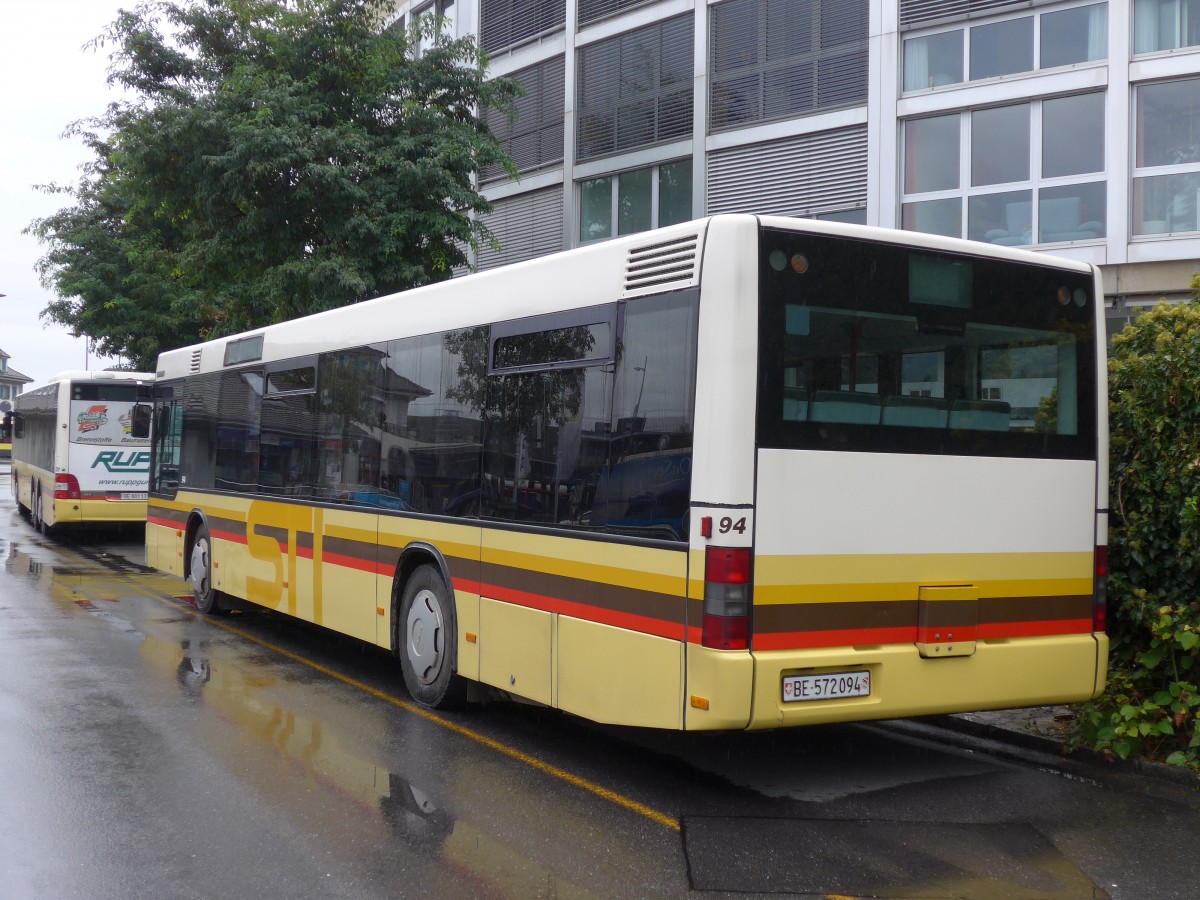 (155'693) - STI Thun - Nr. 94/BE 572'094 - MAN am 13. Oktober 2014 bei der Schiffl�ndte Thun