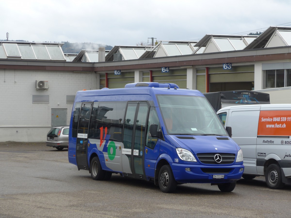 (155'907) - VZO Gr�ningen - Nr. 196/ZH 772'196 - Mercedes am 22. Oktober 2014 in Wil, Larag
