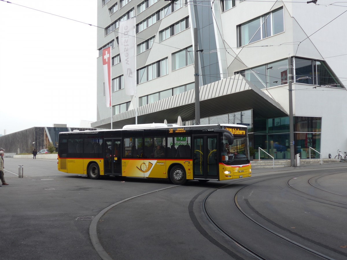 (156'110) - Klopfstein, Laupen - Nr. 4/BE 416'004 - MAN am 26. Oktober 2014 beim Bahnhof Bern Br�nnen