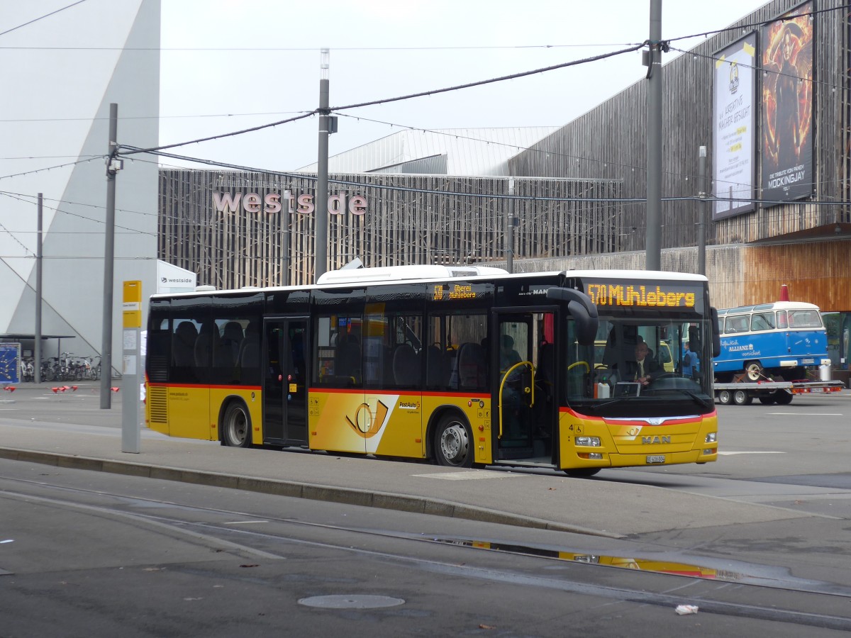 (156'113) - Klopfstein, Laupen - Nr. 4/BE 416'004 - MAN am 26. Oktober 2014 beim Bahnhof Bern Br�nnen