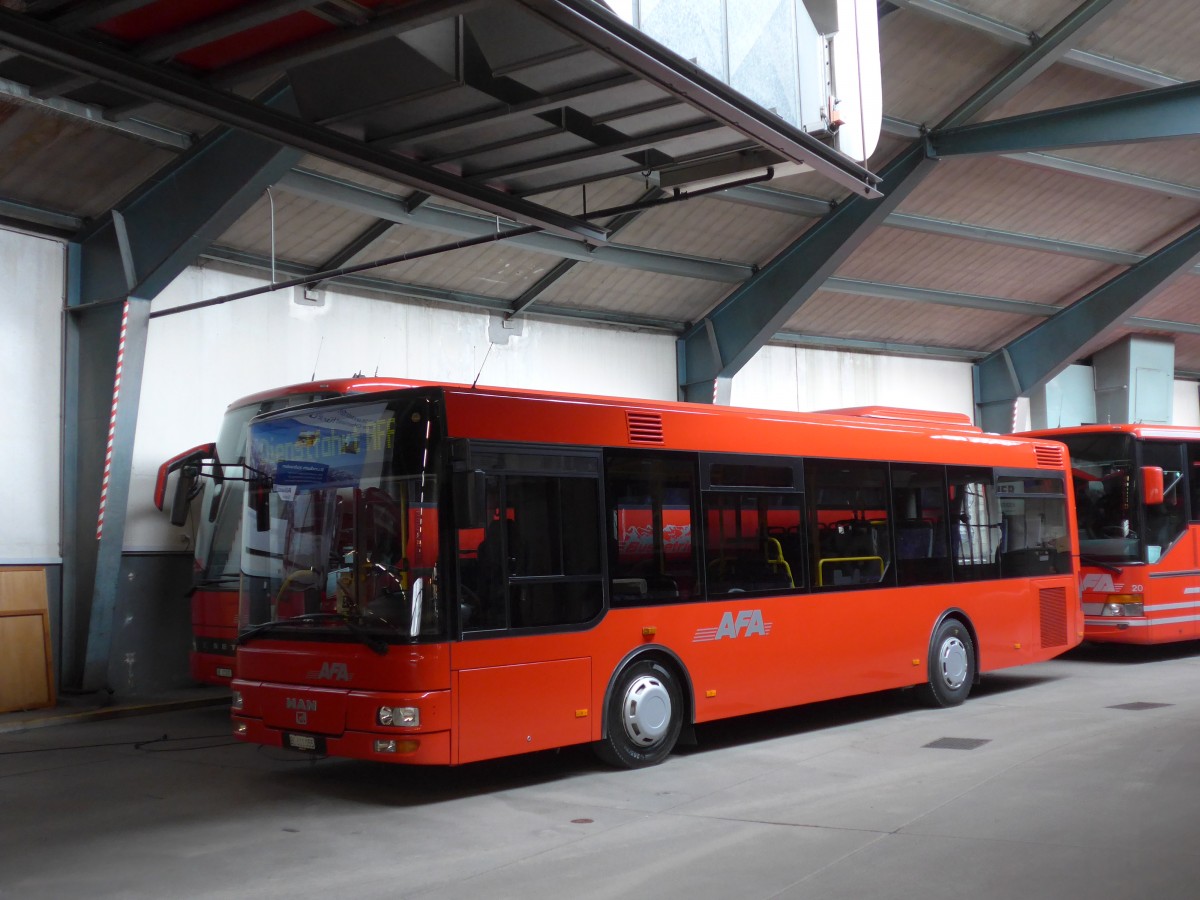 (157'691) - AFA Adelboden - Nr. 55/BE 611'055 - MAN/G�ppel am 7. Dezember 2014 im Autobahnhof Adelboden