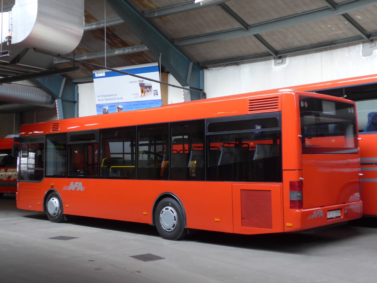 (157'693) - AFA Adelboden - Nr. 55/BE 611'055 - MAN/G�ppel am 7. Dezember 2014 im Autobahnhof Adelboden