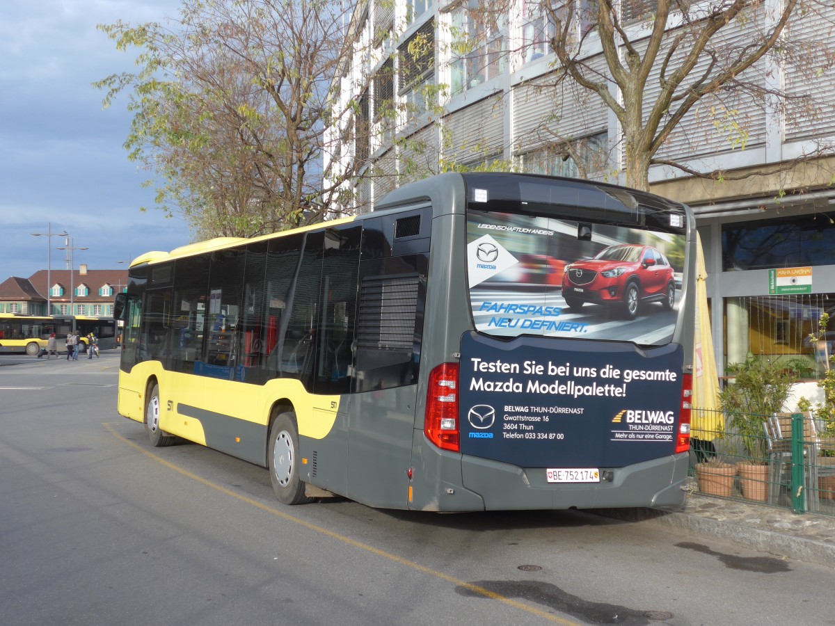 (157'730) - STI Thun - Nr. 174/BE 752'174 - Mercedes am 14. Dezember 2014 bei der Schiffl�ndte Thun