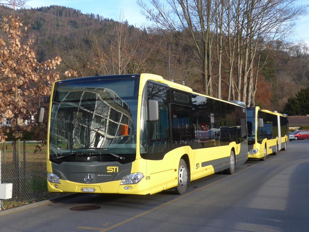 (157'884) - STI Thun - Nr. 178/BE 752'178 - Mercedes am 22. Dezember 2014 bei der Schiffl�ndte Thun