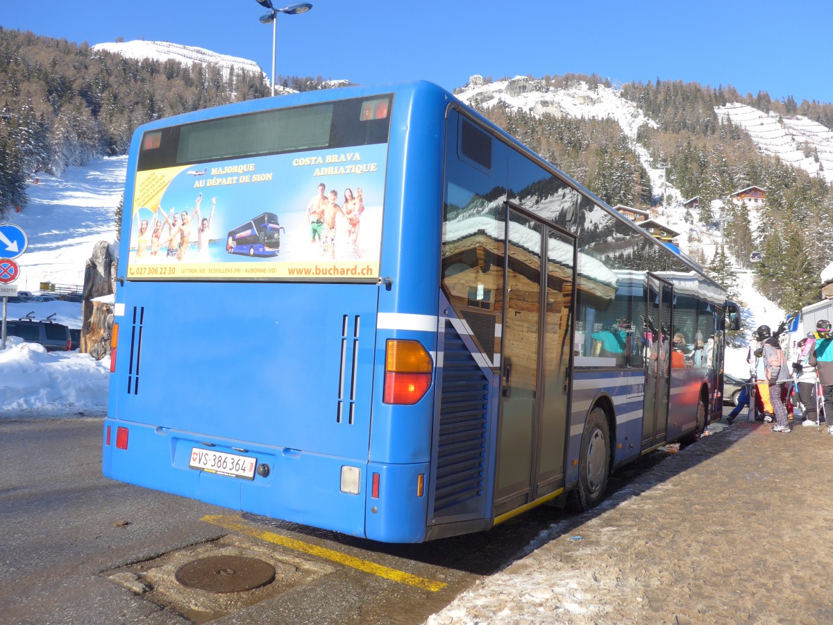 (158'062) - Buchard, Leytron - VS 386'364 - Mercedes (ex AFA Adelboden Nr. 91; ex AFA Adelboden Nr. 2) am 1. Januar 2015 in Anz�re, T�l�cabine