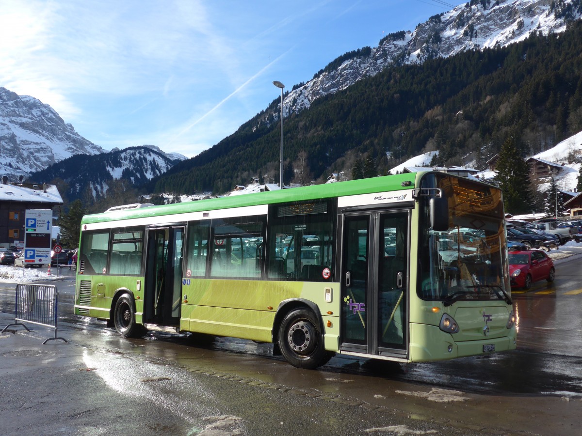 (158'119) - TPC Aigle - VS 324'574 - Irisbus am 2. Januar 2015 beim Bahnhof Champ�ry