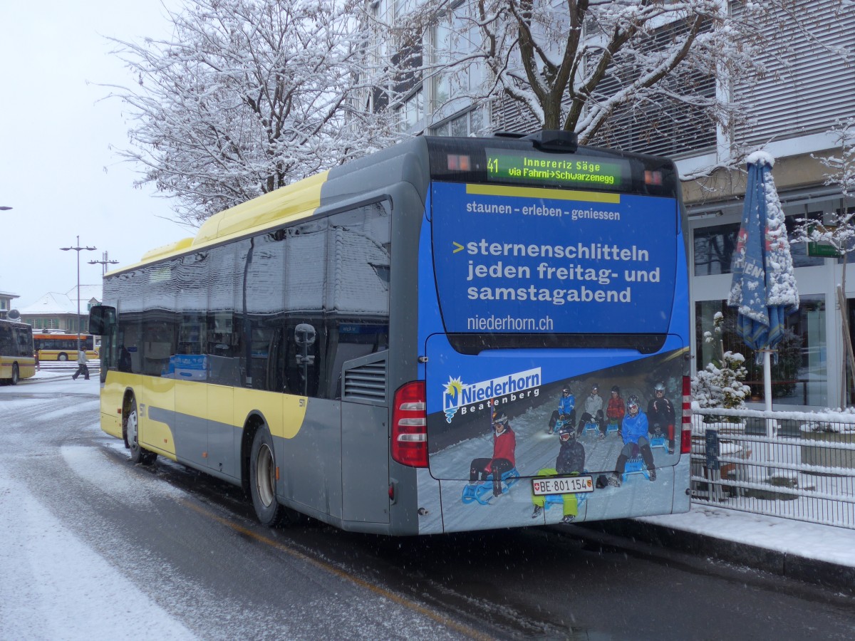 (158'513) - STI Thun - Nr. 154/BE 801'154 - Mercedes am 1. Februar 2015 bei der Schiffl�ndte Thun