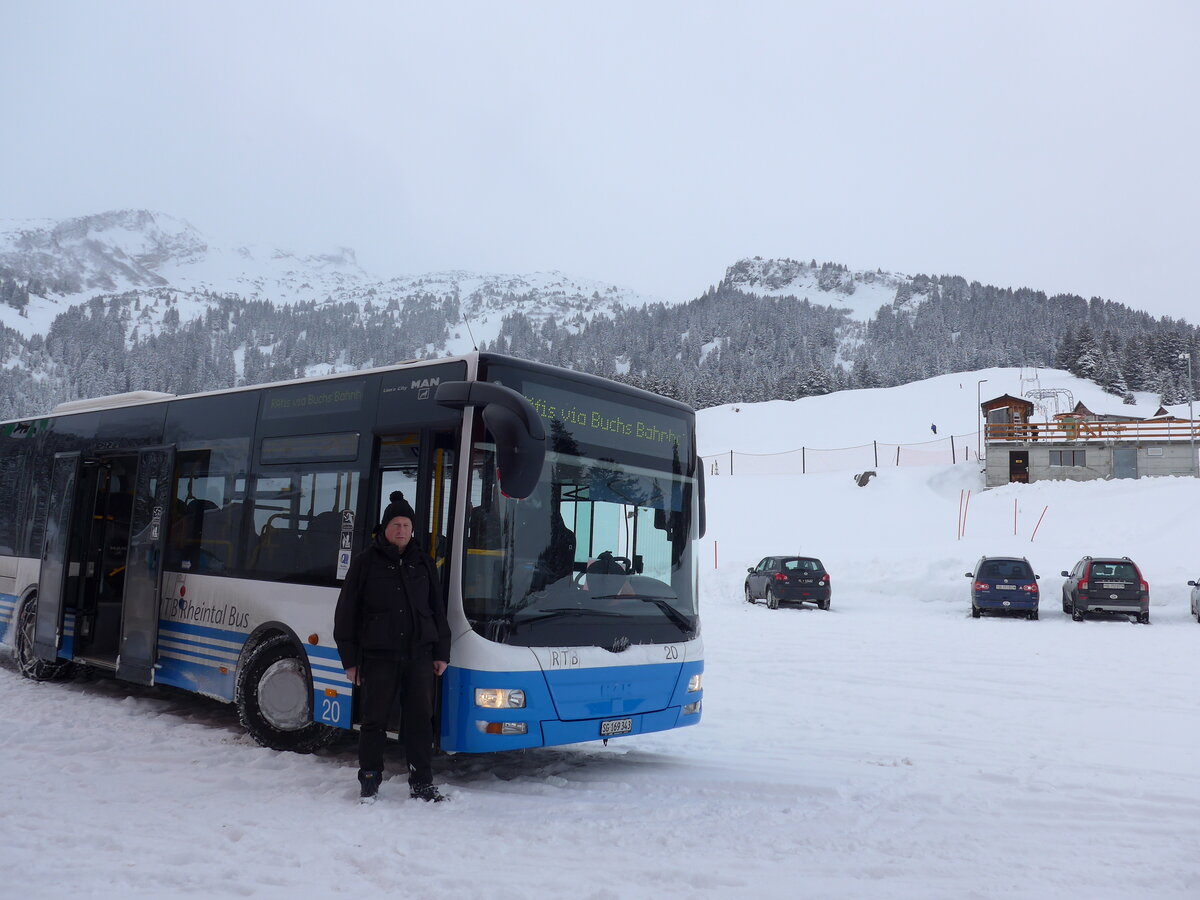 (158'552) - RTB Altst�tten - Nr. 20/SG 169'343 - MAN/G�ppel am 1. Februar 2015 in Buchserberg, Berghaus (Teilaufnahme)