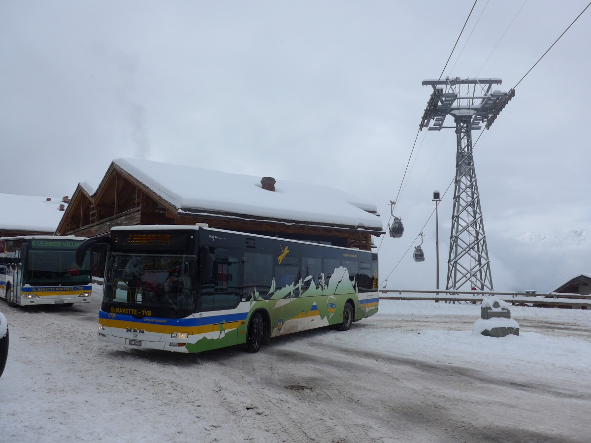 (158'818) - TMR Martigny - Nr. 107/VS 21'551 - MAN am 22. Februar 2015 in Verbier, M�dran