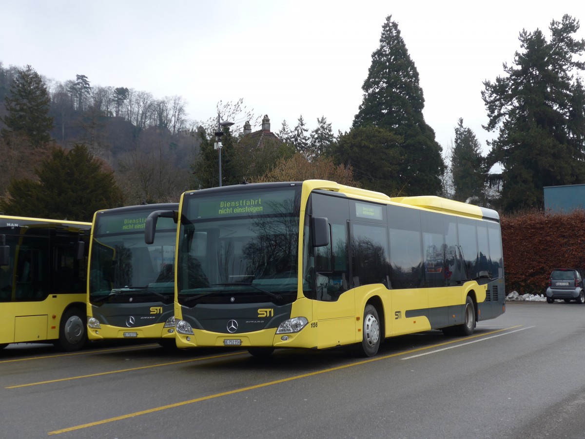 (158'890) - STI Thun - Nr. 156/BE 752'156 - Mercedes am 28. Februar 2015 bei der Schiffl�ndte Thun