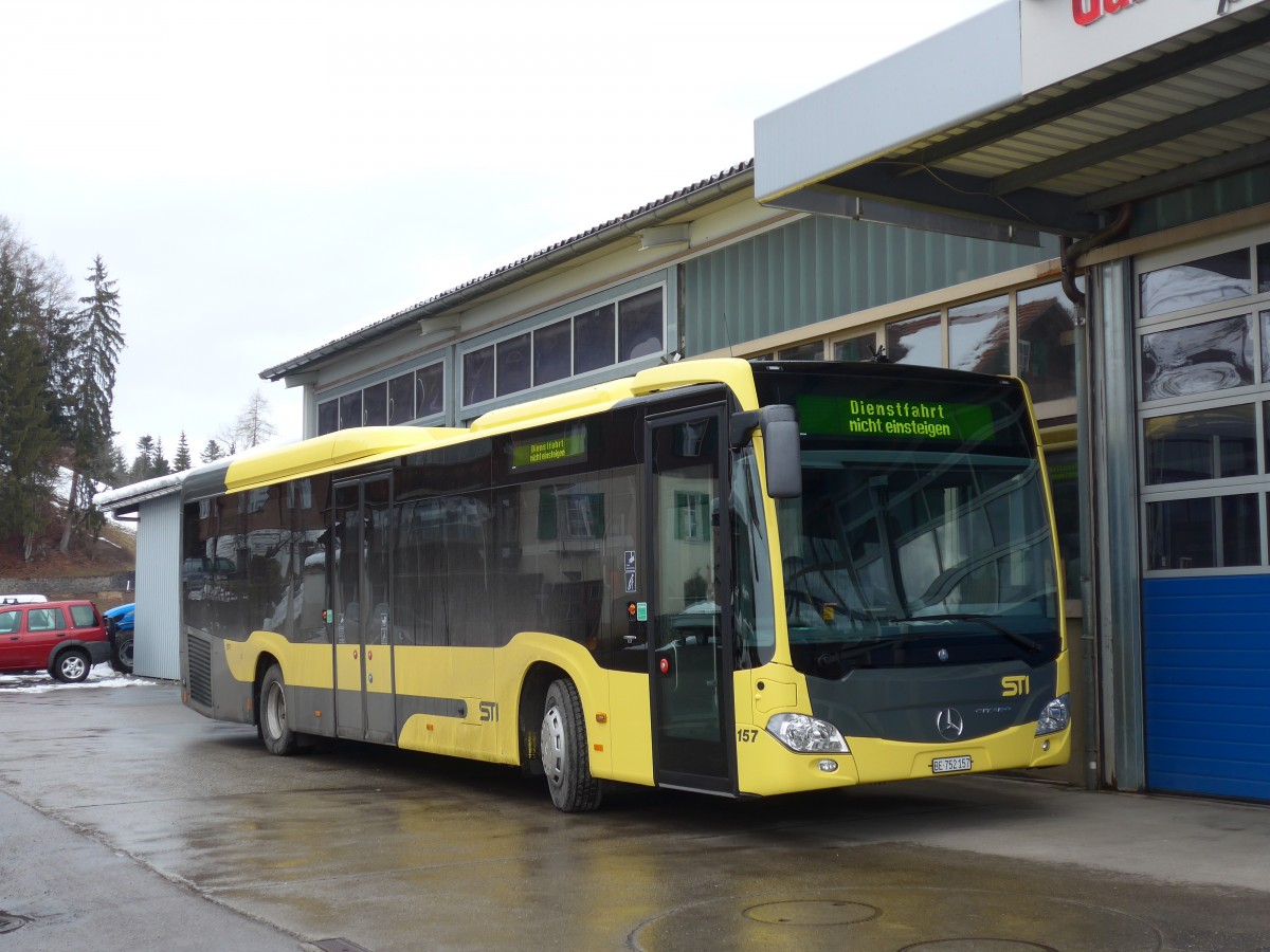 (158'921) - STI Thun - Nr. 157/BE 752'157 - Mercedes am 1. M�rz 2015 in Teuffenthal, Garage Moser