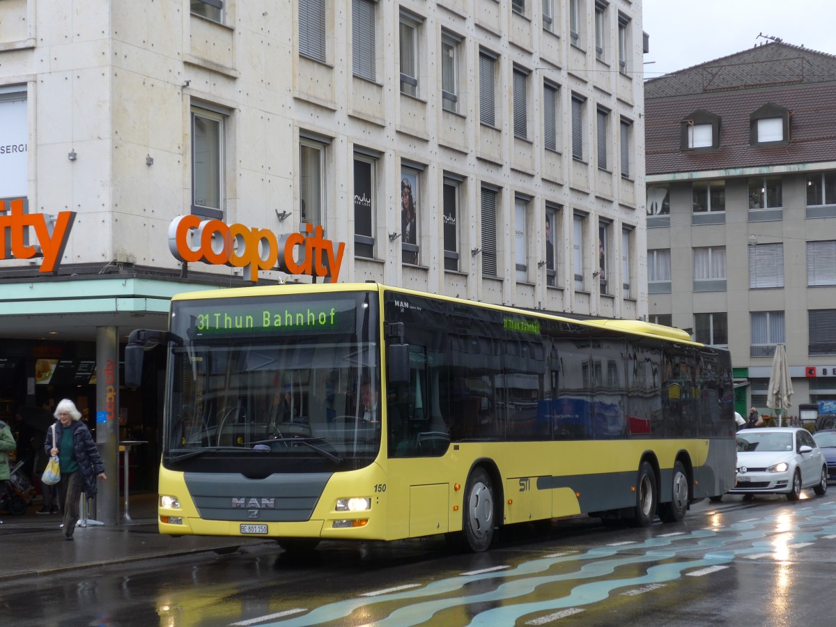 (158'924) - STI Thun - Nr. 150/BE 801'150 - MAN am 2. M�rz 2015 in Thun, Marktgasse