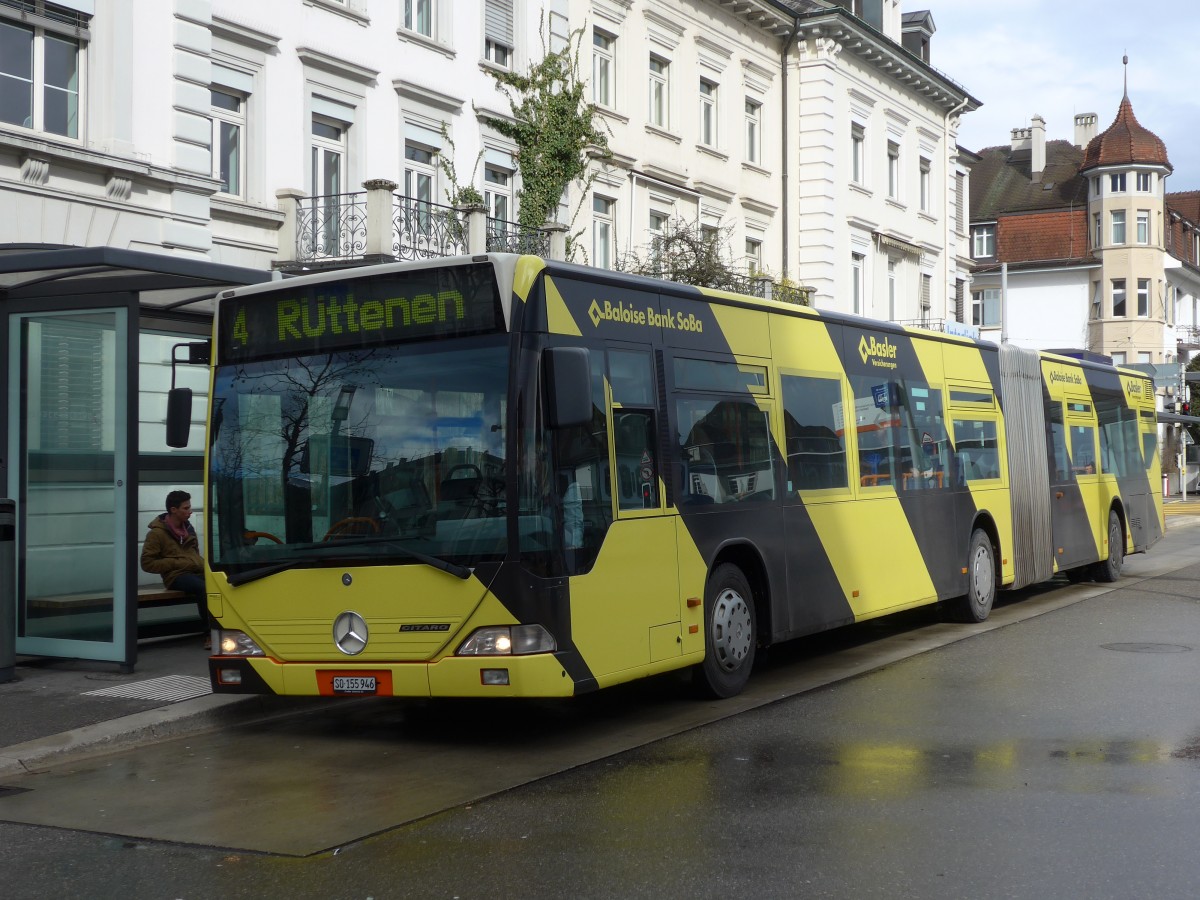 (159'015) - BSU Solothurn - Nr. 46/SO 155'946 - Mercedes am 2. M�rz 2015 beim Hauptbahnhof Solothurn