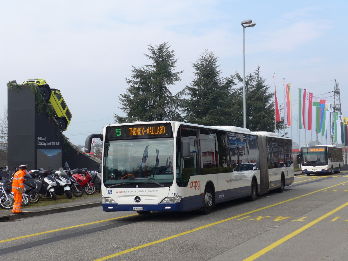 (159'105) - TPG Gen�ve - Nr. 1158/GE 960'908 - Mercedes am 14. M�rz 2015 in Gen�ve, Palexpo