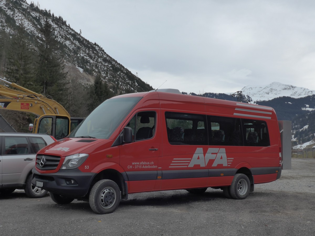 (159'191) - AFA Adelboden - Nr. 53/BE 210'631 - Mercedes am 16. M�rz 2015 in Blankenburg, Gfeller Transporte