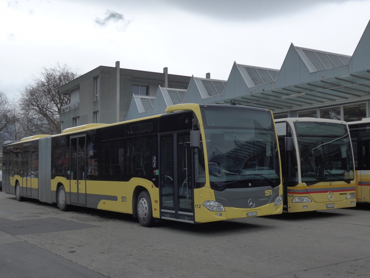 (159'532) - STI Thun - Nr. 172/BE 752'172 - Mercedes am 29. M�rz 2015 in Thun, Garage