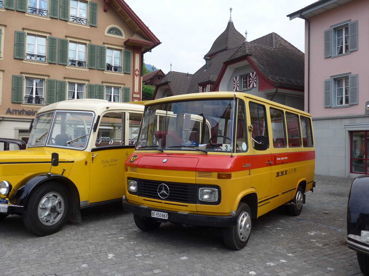 (160'898) - Scheidegger, Sch�nb�hl - Nr. 3/BE 150'067 - Mercedes (ex M�ller, Ennetmoos Nr. 3; ex Berwert, Stalden; ex Privat) am 24. Mai 2015 in Sarnen, OiO