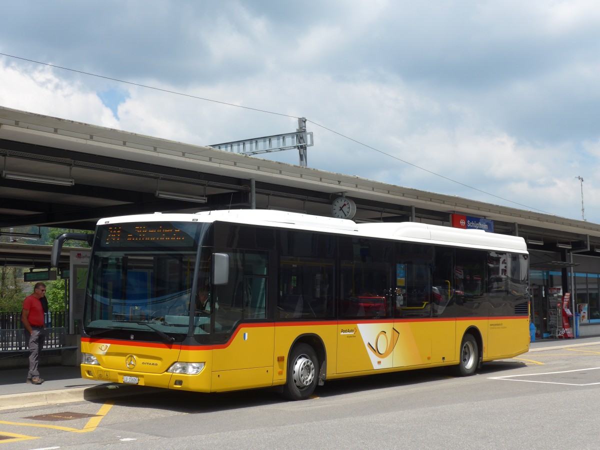 (160'945) - Schnider, Sch�pfheim - LU 15'606 - Mercedes am 24. Mai 2015 beim Bahnhof Sch�pfheim