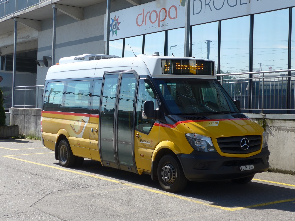(161'245) - L�di, Uetendorf - BE 561'504 - Mercedes am 28. Mai 2015 beim Bahnhof Uetendorf