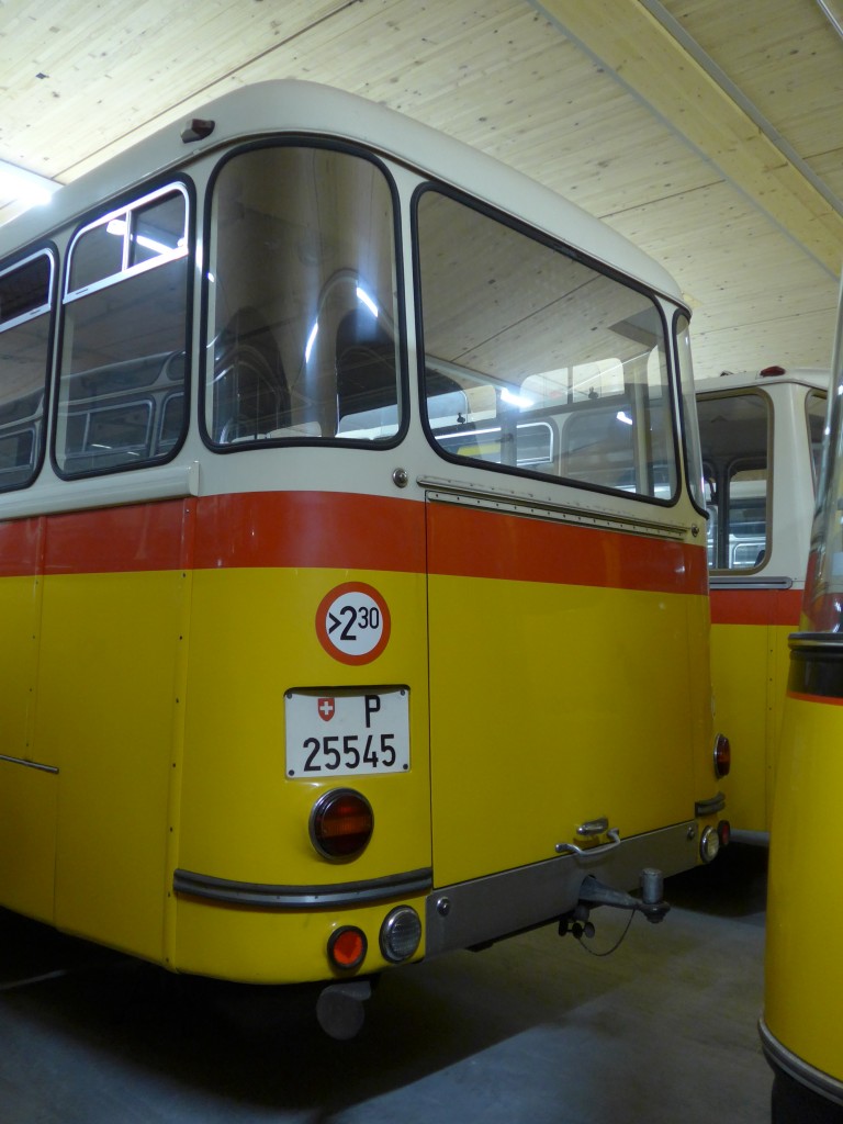 (161'547) - PTT-Regie - P 25'545 - Saurer/T�scher am 30. Mai 2015 in Mamishaus, Depot MfK (Teilaufnahme)