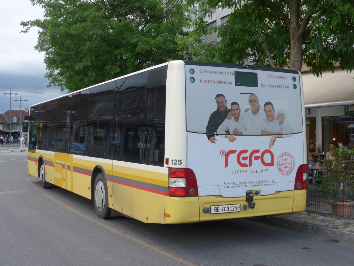 (162'158) - STI Thun - Nr. 125/BE 700'125 - MAN am 14. Juni 2015 bei der Schiffl�ndte Thun