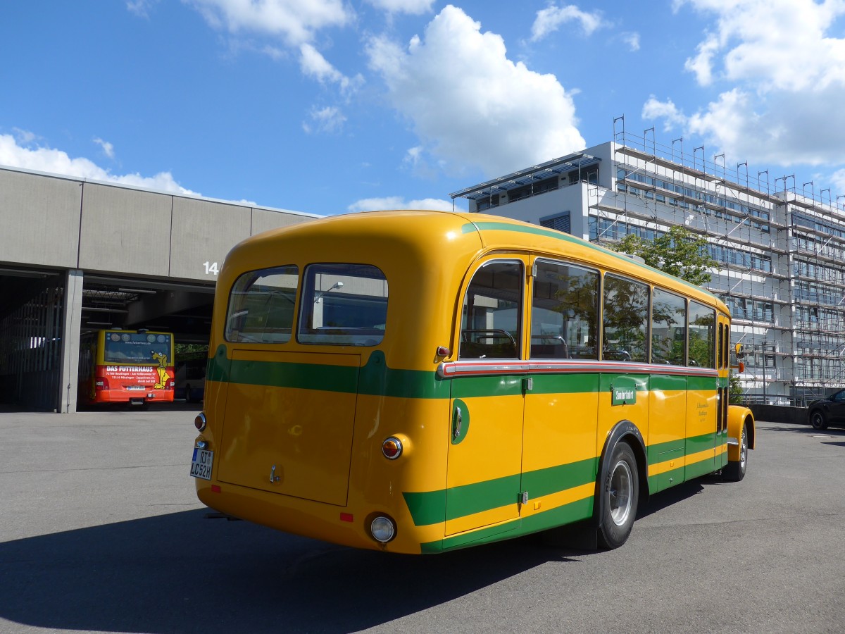 (162'556) - Hogenm�ller, Reutlingen - RT-LC 52H - Saurer/R&J (ex AvH Heimenschwand Nr. 1) am 24. Juni 2015 in Reutlingen, Betriebshof