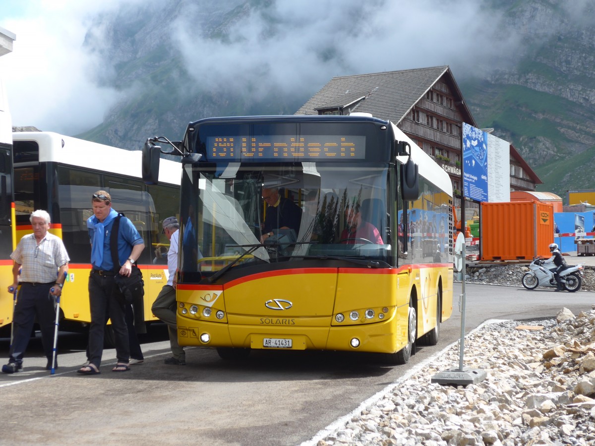 (163'231) - Rechsteiner, Urn�sch - AR 41'431 - Solaris am 2. August 2015 in Schw�galp, S�ntis-Schwebebahn