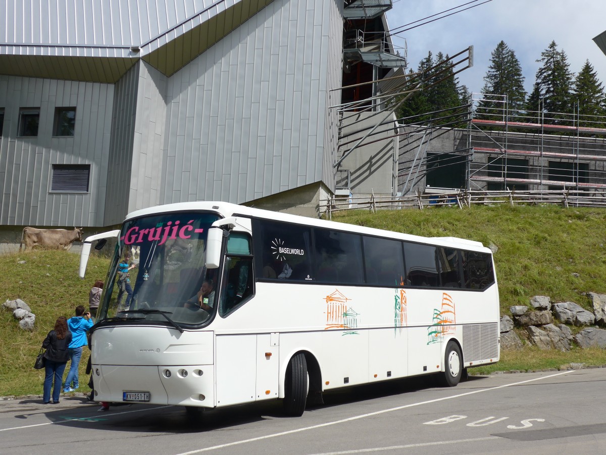 (163'234) - Aus Serbien: Grujic - KV 051-TH - Bova am 2. August 2015 in Schw�galp, S�ntis-Schwebebahn