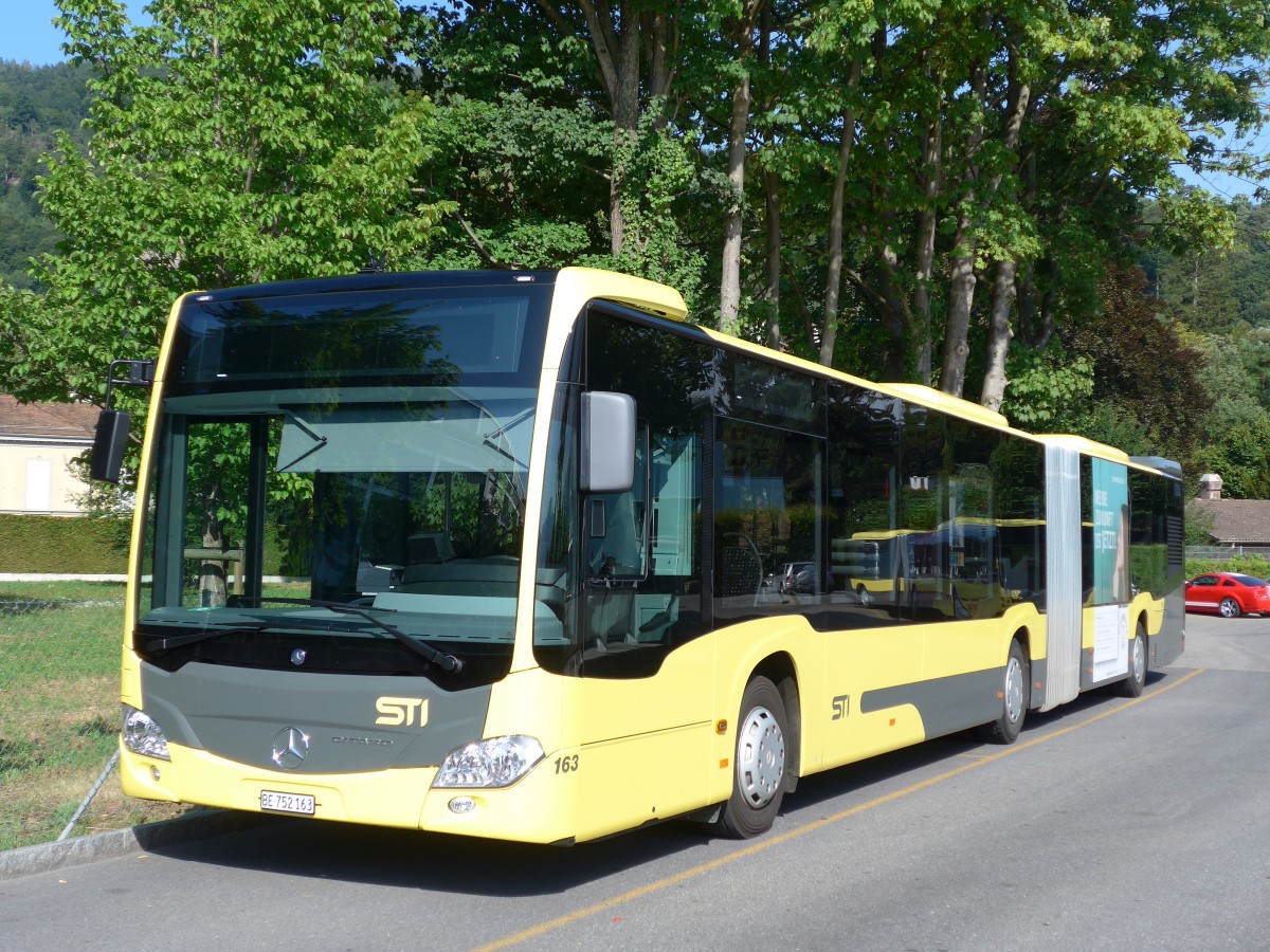 (163'301) - STI Thun - Nr. 163/BE 752'163 - Mercedes am 8. August 2015 bei der Schiffl�ndte Thun