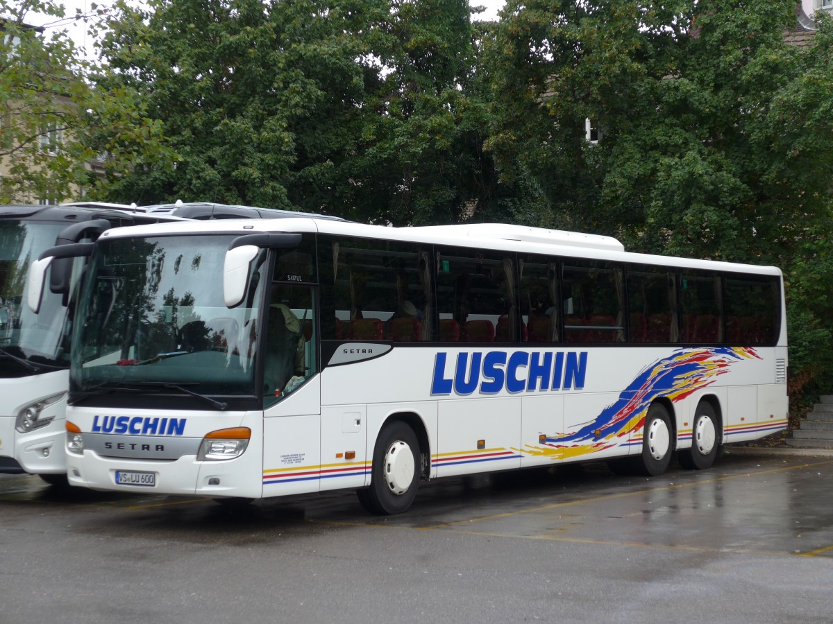 (163'446) - Aus Deutschland: Luschin, Bad D�rrheim - VS-LU 600 - Setra am 15. August 2015 in Z�rich, Sihlquai