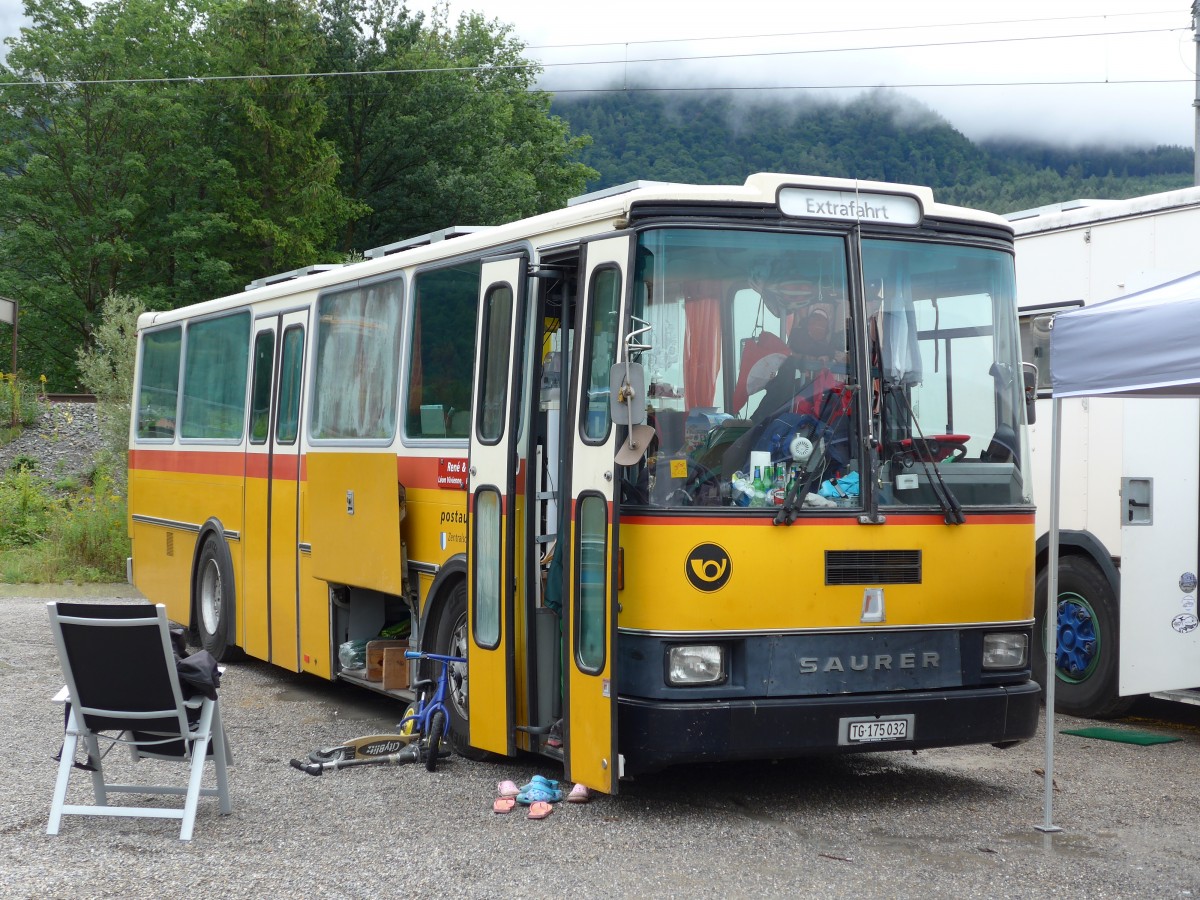 (163'513) - Aus der Schweiz: Sch�r, Ettenhausen - TG 175'032 - Saurer/R&J (ex Zimmermann, Kerns; ex Amstein, Willisau) am 16. August 2015 in Schaan, Wohnbustreffen